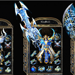 3套蓝色剑甲带首饰