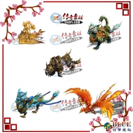 g2010265-一组怪物物素材