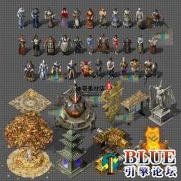 复古系列 多方向NPC素材