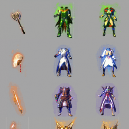 天魔 逍遥扇 法杖 9套传奇剑甲