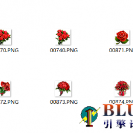 6组玫瑰花静态素材